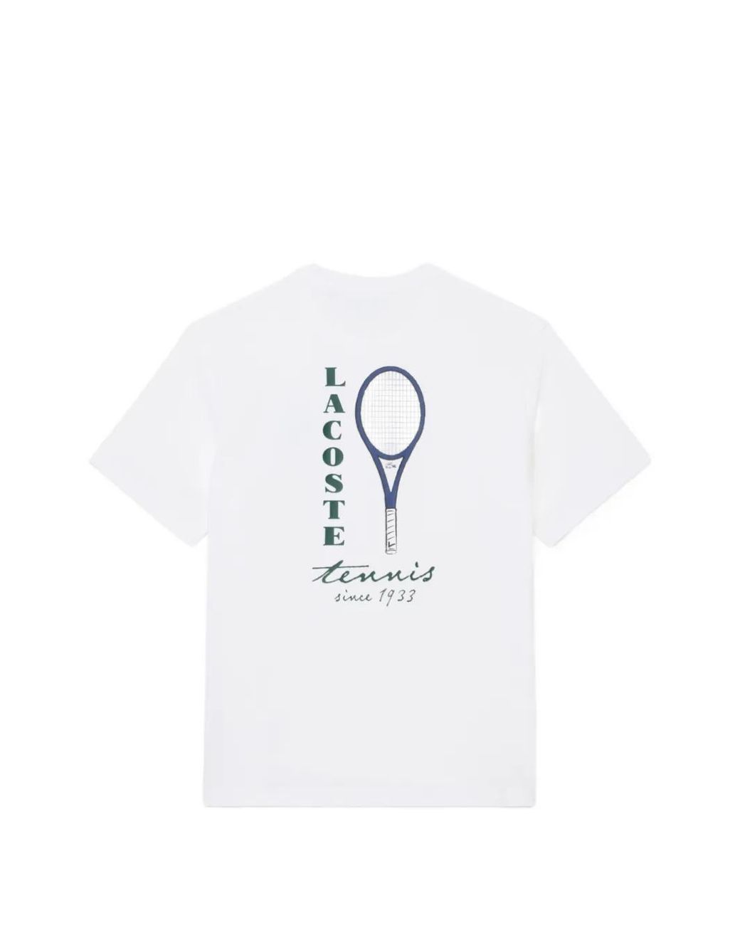 Lacoste White Graphic-Print T-Shirt for men