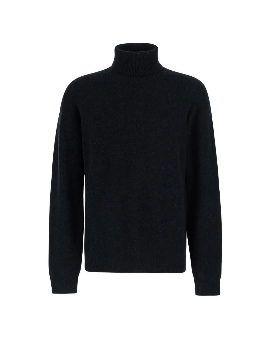Roberto Collina Black Roll-Neck Knitted Sweater for men