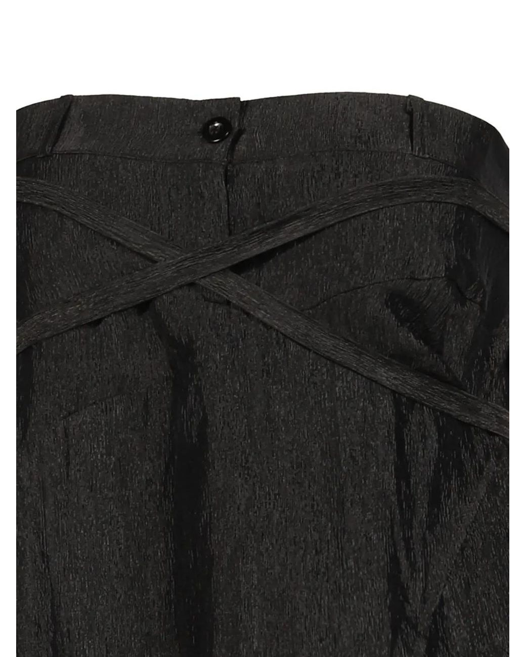BOHEMSEO Black Draped Asymmetric Mini Dress