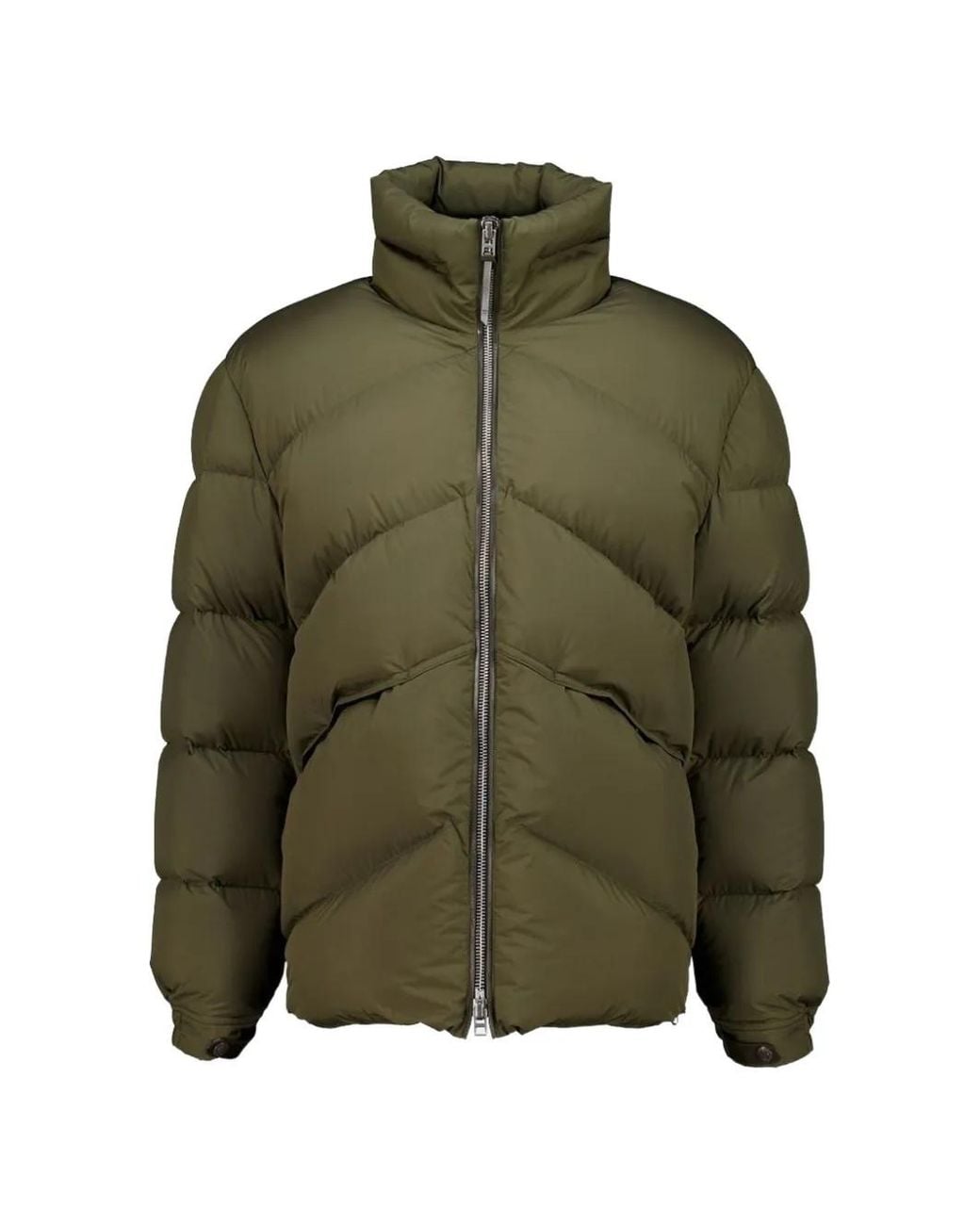 Tom Ford Green Chevron-Quilted Puffer Jacket for men