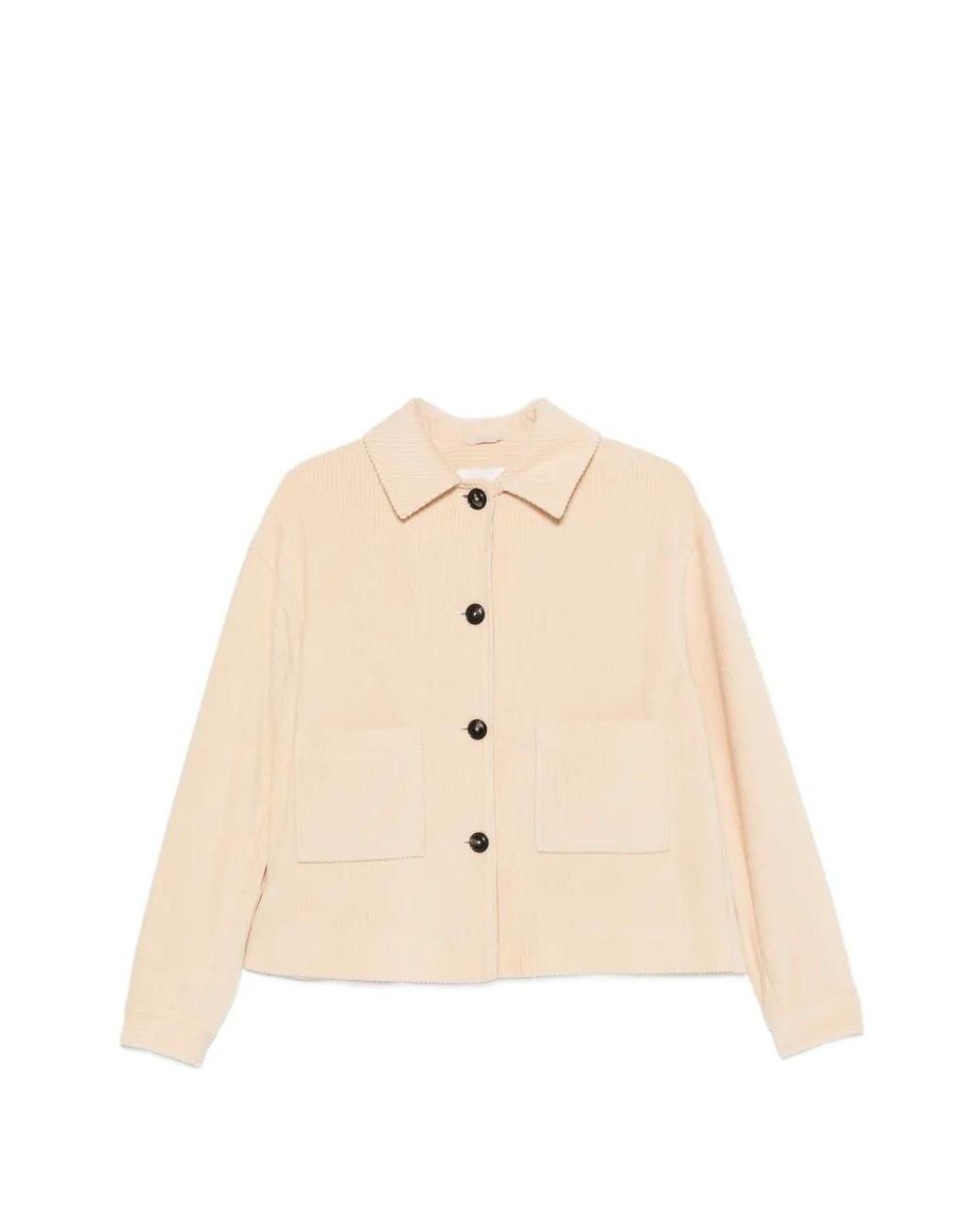 Circolo 1901 Natural Corduroy Patch-Pocket Jacket