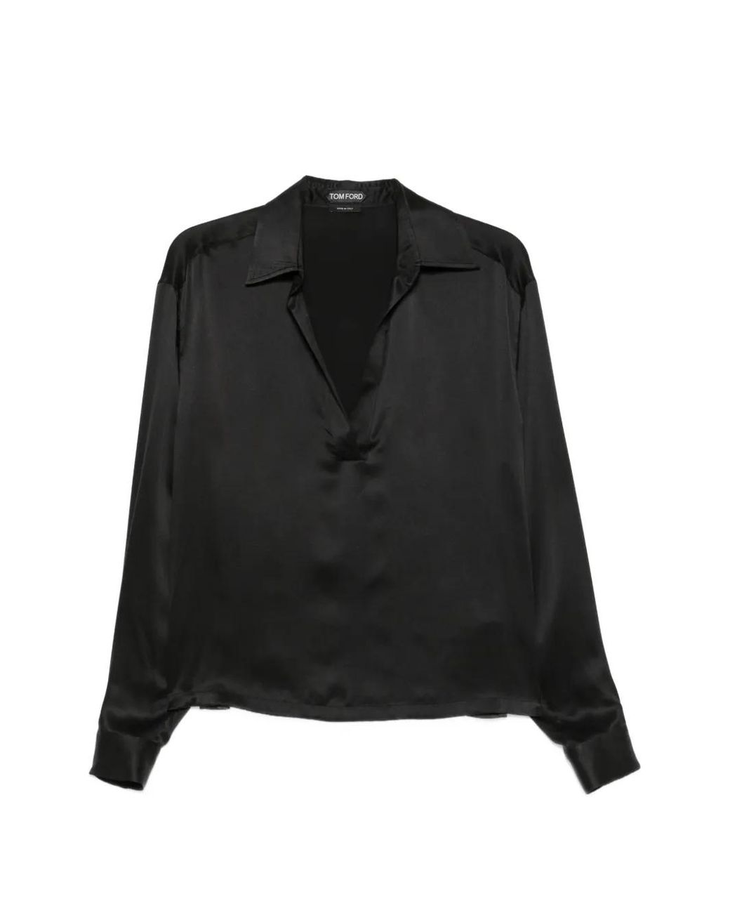 Tom Ford Black Silk Blouse Blouses