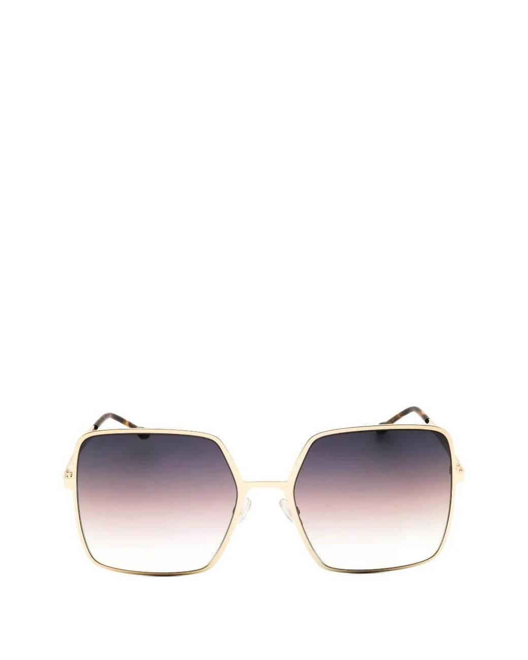 Isabel Marant Metallic Oversized Geometric-Frame Sunglasses
