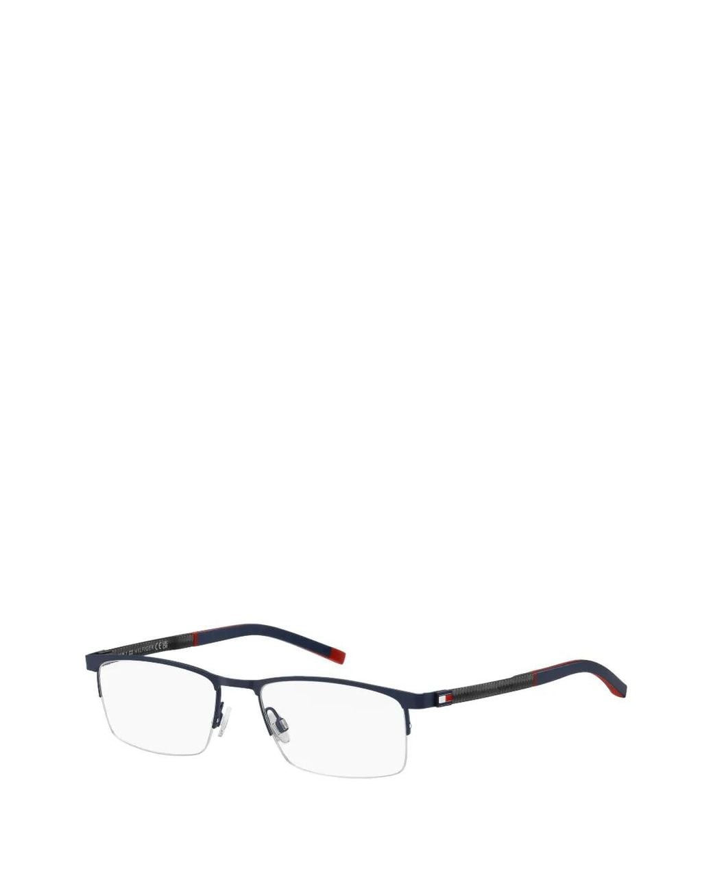 Tommy Hilfiger White Rectangle-Frame Glasses for men