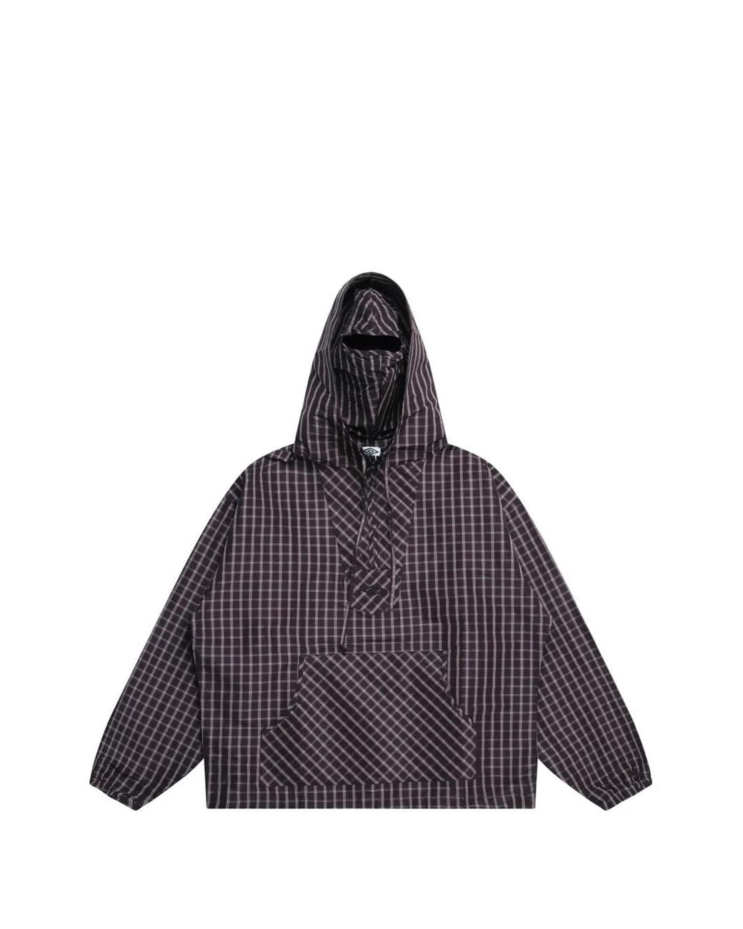 Umbro Purple Check Masked Jacket