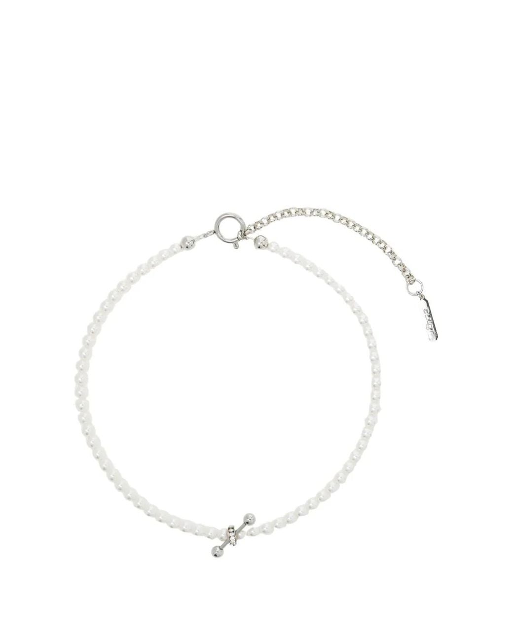 Justine Clenquet White Gianni Necklace
