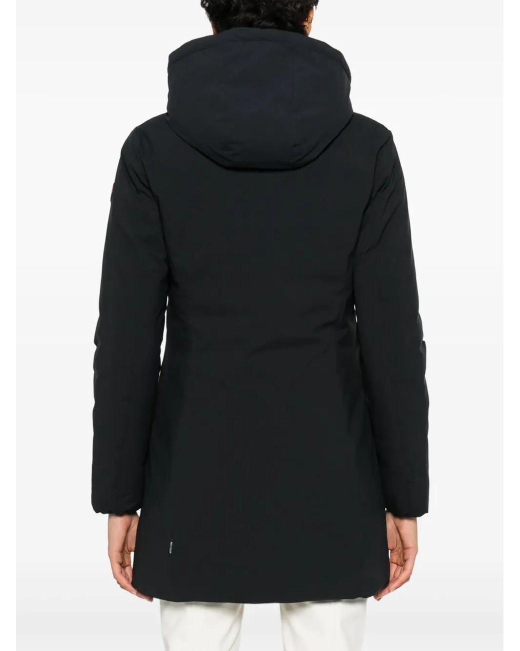 Save The Duck Black Rachel Hooded Zip-Up Coat