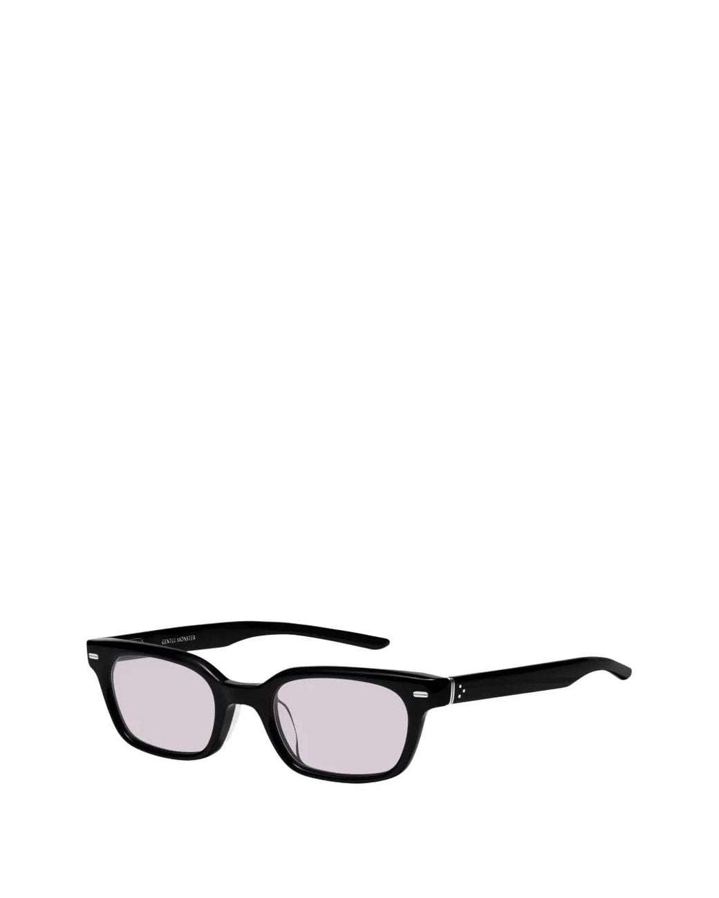 Gentle Monster Black Ade 01 Rectangle-Frame Sunglasses