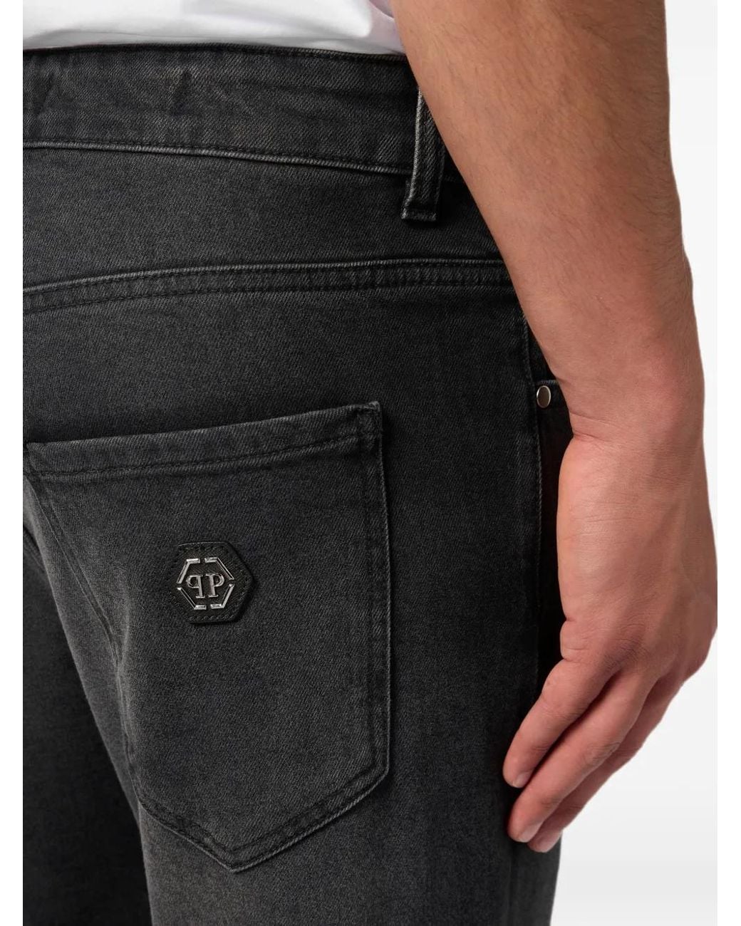 Philipp Plein Blue Detroit Fit Jeans Basic for men