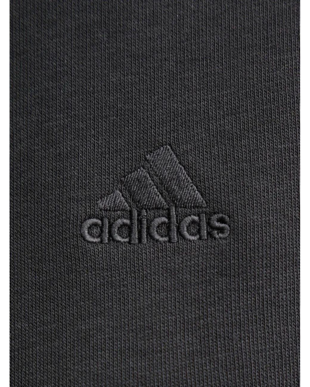 Adidas Black Essentials 3-Stripes Sweatshirt