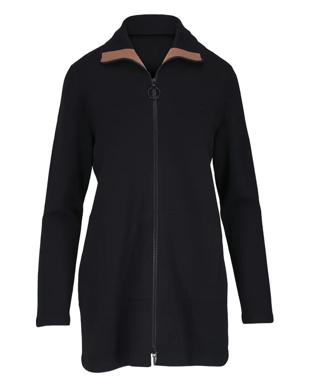 Akris Punto Blue Zip-Up Coat