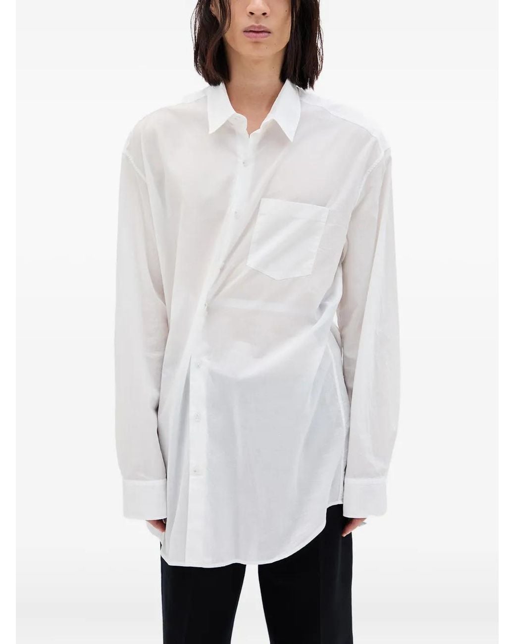 Ann Demeulemeester White Mark Shirt for men