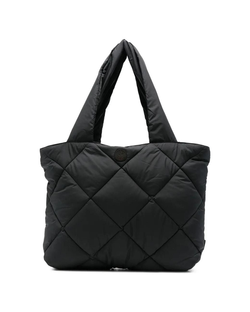 Save The Duck Black Sely Quilted Tote Bag