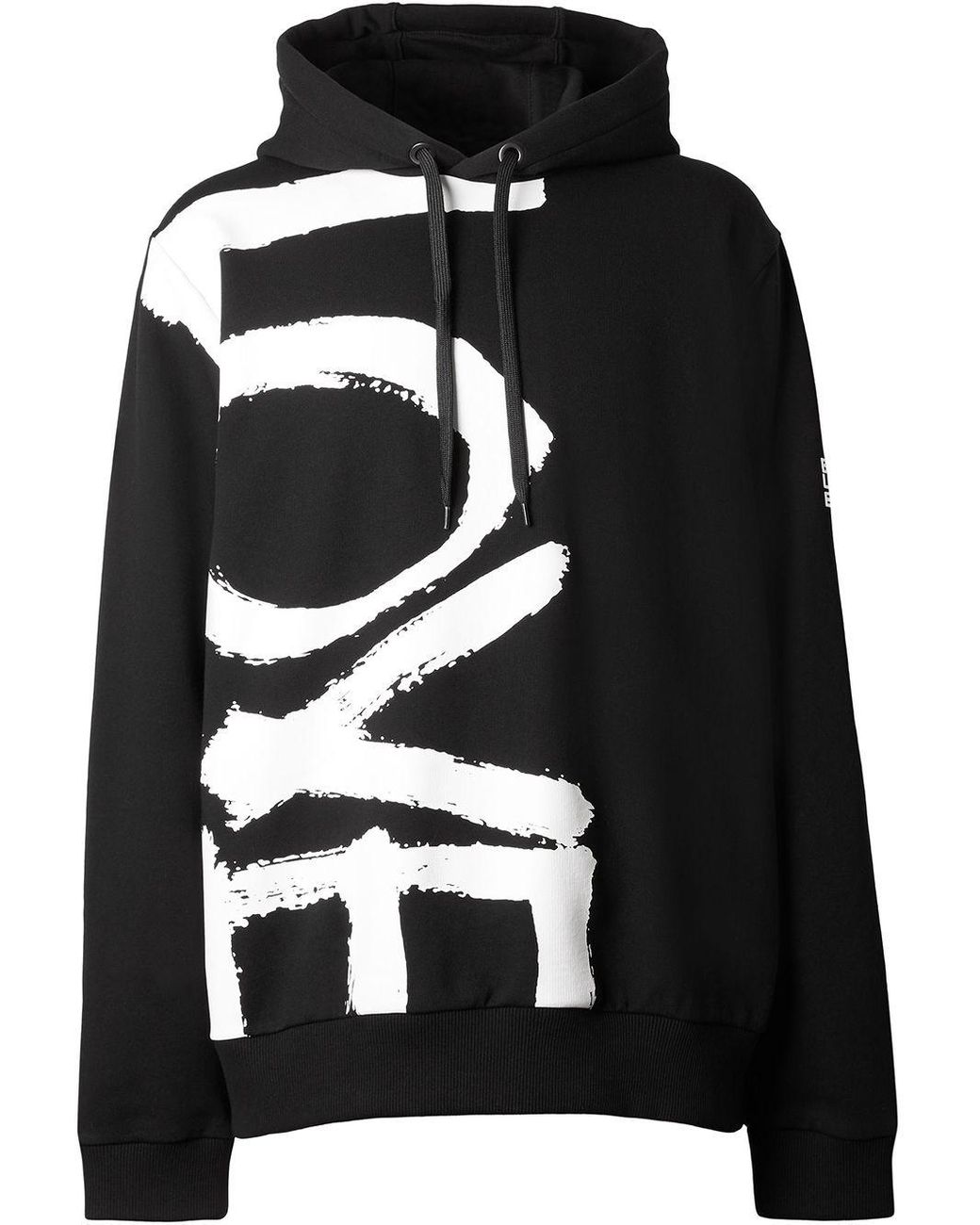 Burberry Cotton Love Print Hoodie in Black for Men - Lyst