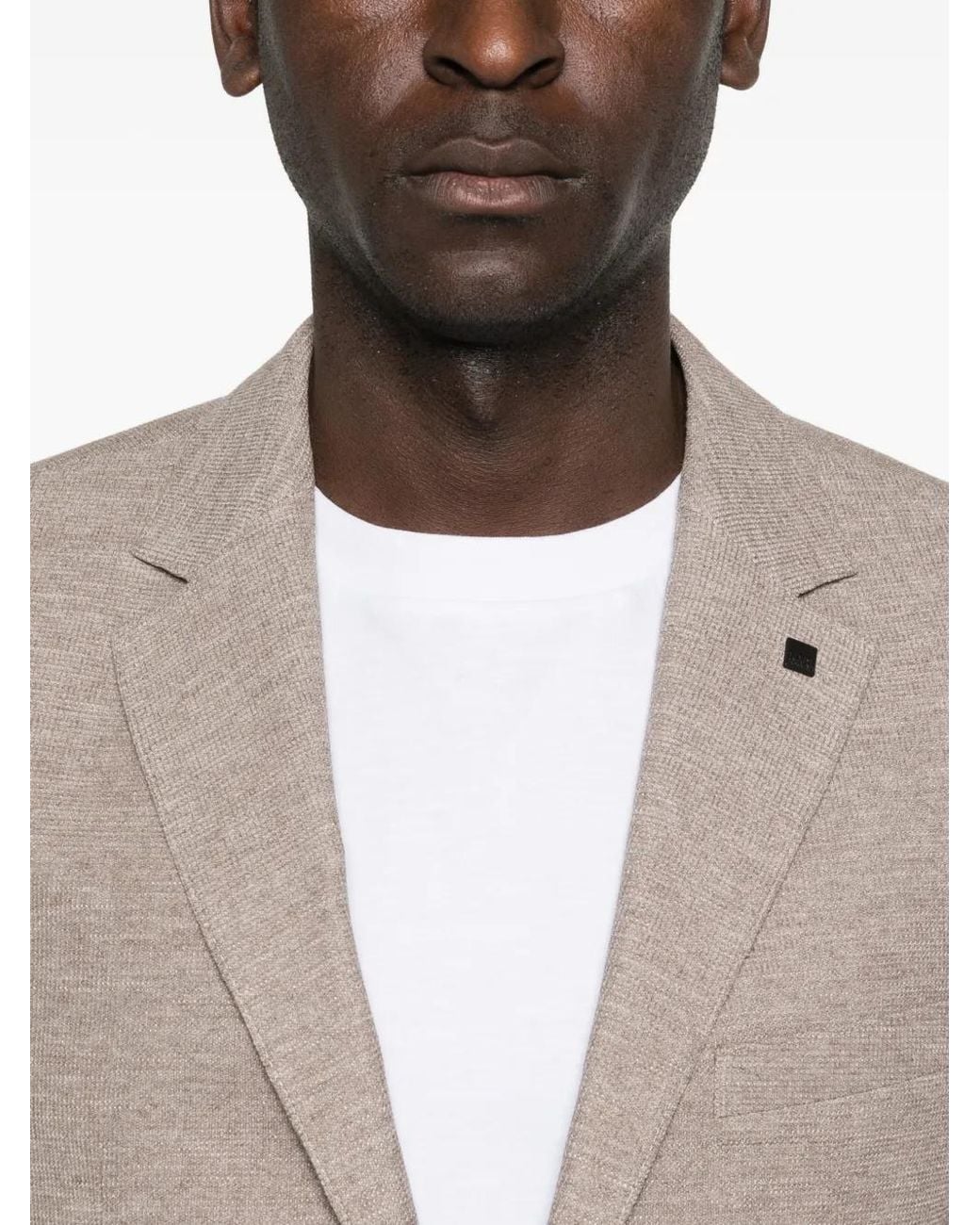 Karl Lagerfeld Brown Smart Buttoned Blazer for men