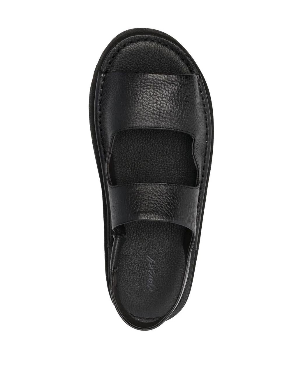 Marsèll Black Leather Sandals for men