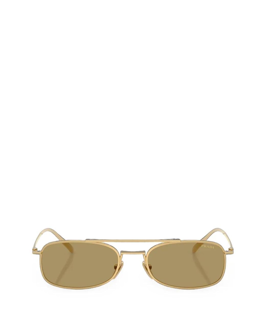 Prada Metallic Double-Bridge Sunglasses