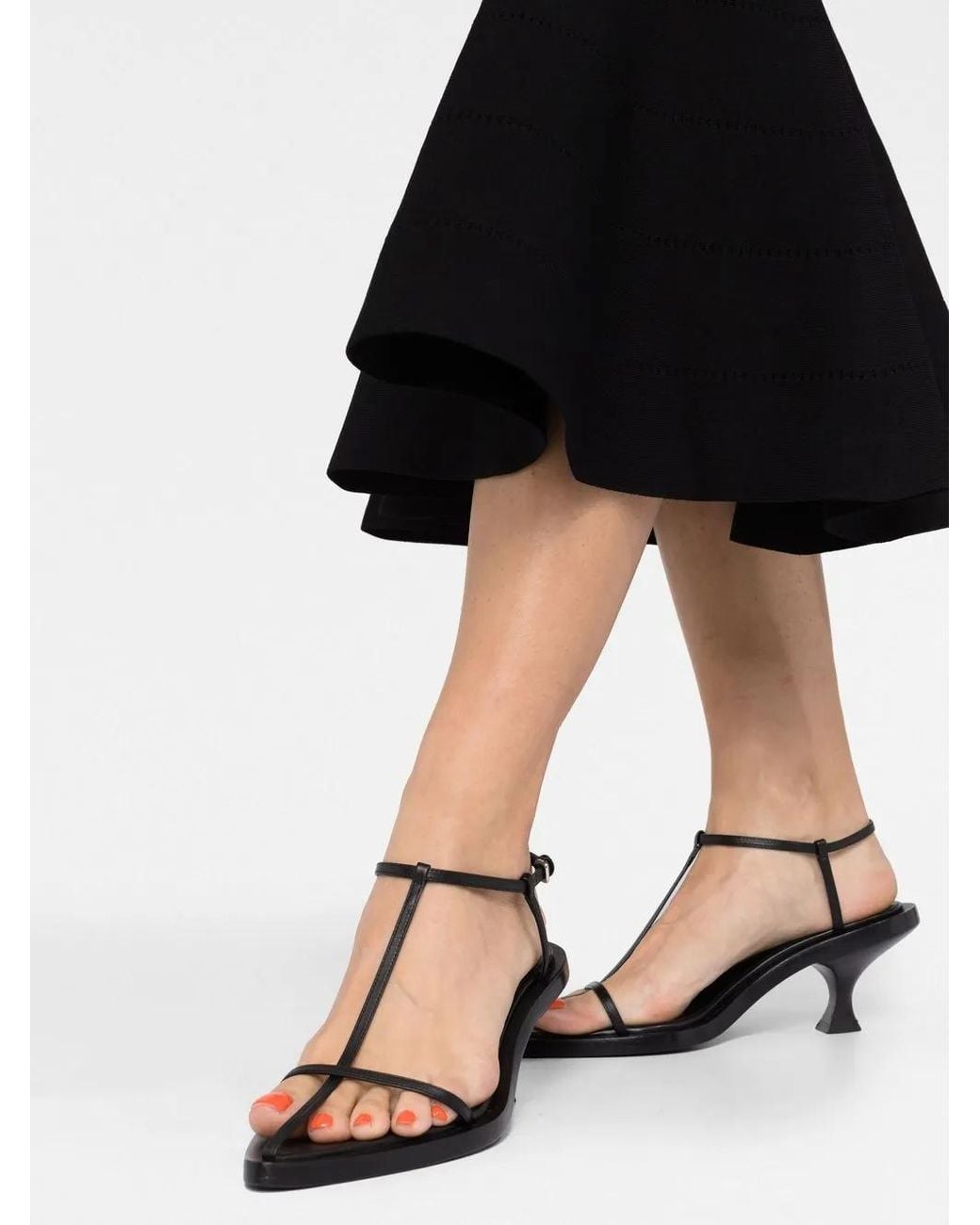 Victoria Beckham Black Cut-Out Detail Peplum Dress