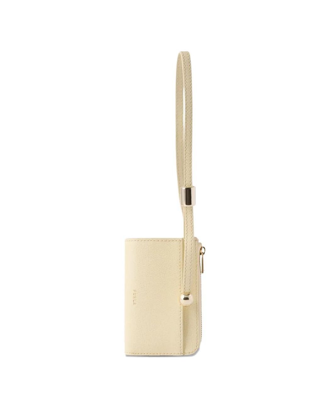 Furla White Laura Medium Embossed-Logo Wallet