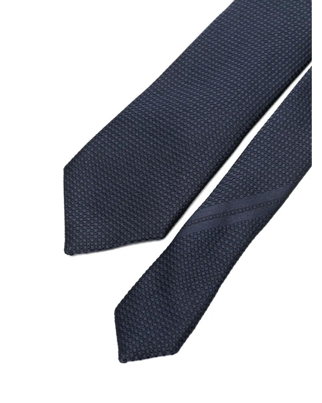 Zegna Blue Patterned Tie for men