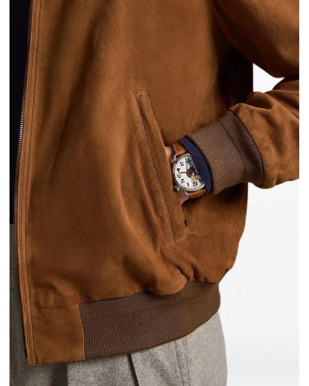 Polo Ralph Lauren Brown The Charleton Suede Jacket for men
