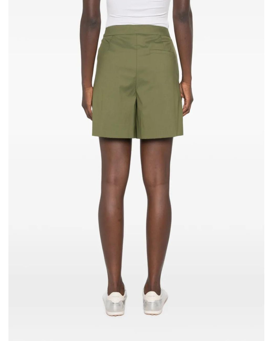 iBlues Green Pleated-Detail Tailored Shorts