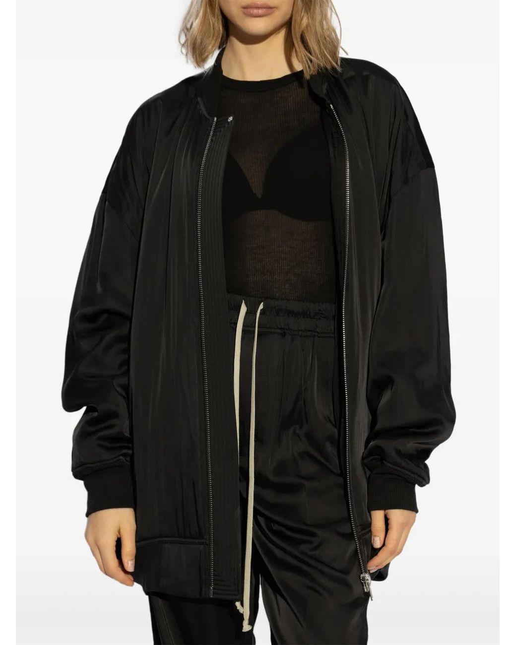 Rick Owens Black Peter Flight Jacket