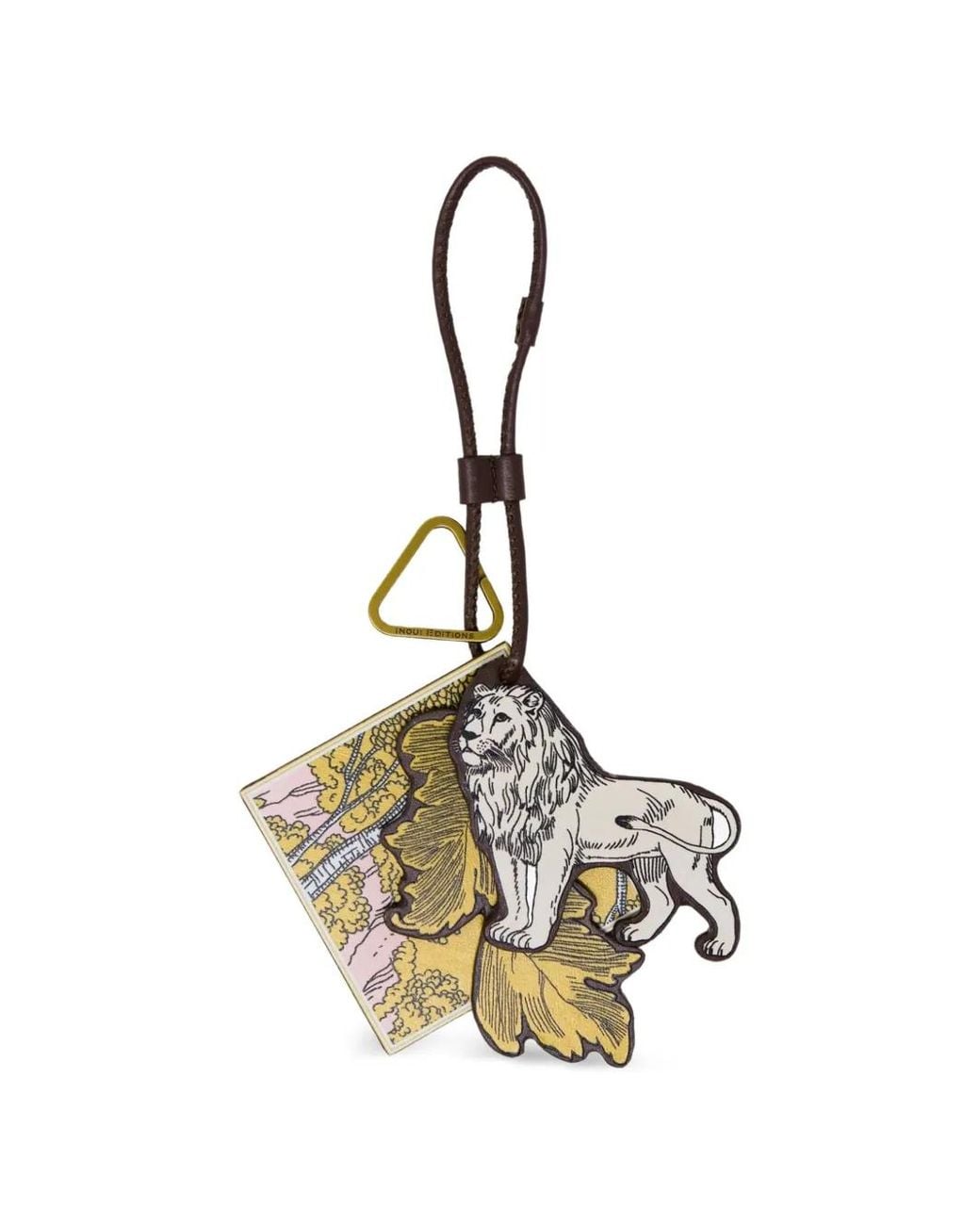 Inoui Edition Metallic Histoire Diamond-Shape Graphic Keychain
