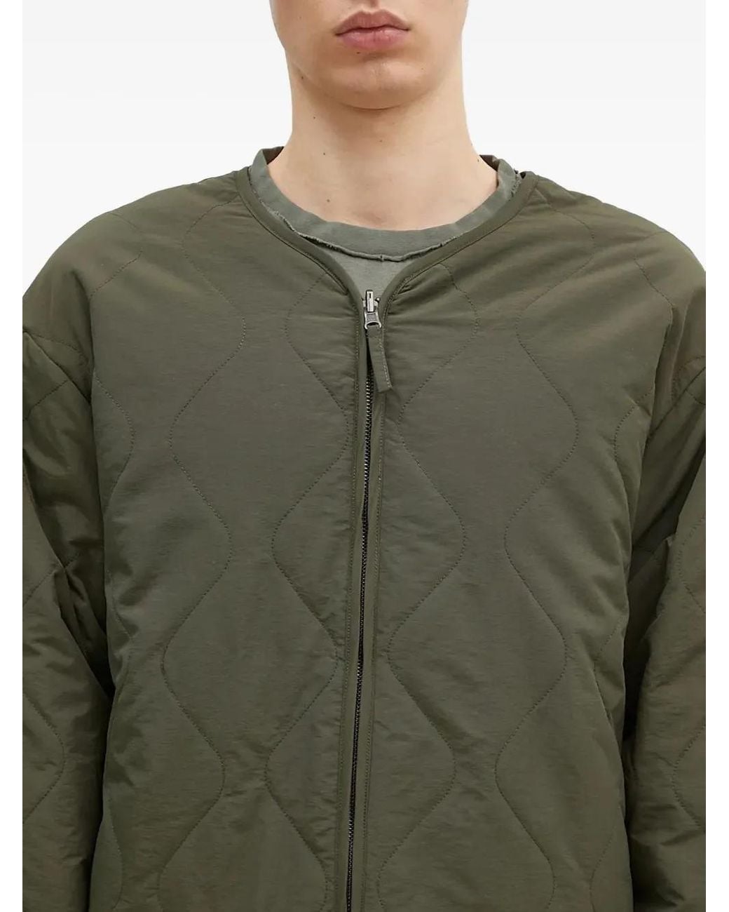 Stan Ray Green Quilted Zip-Up Jacket for men