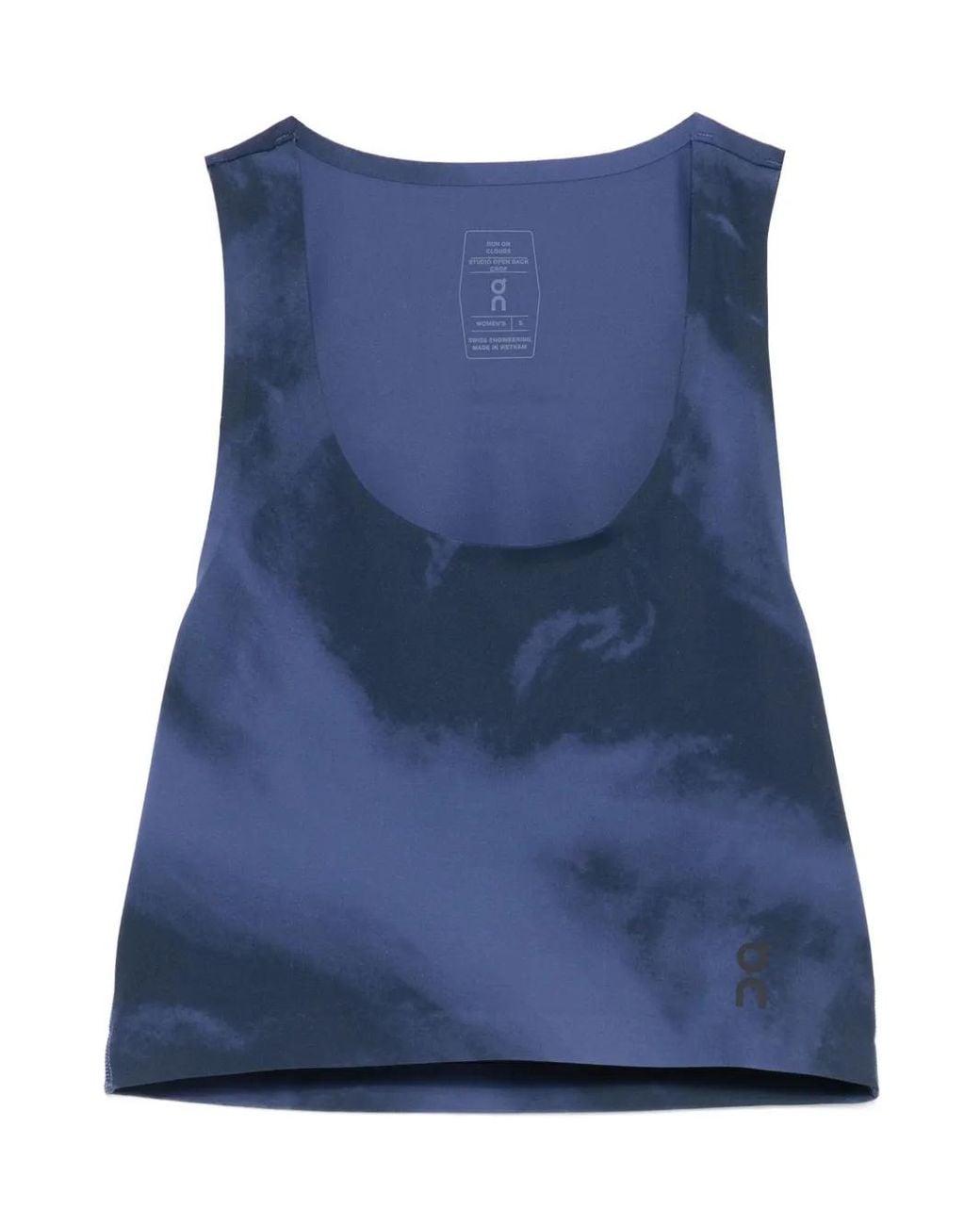 On Shoes Blue Scoop-Neck Tank Top