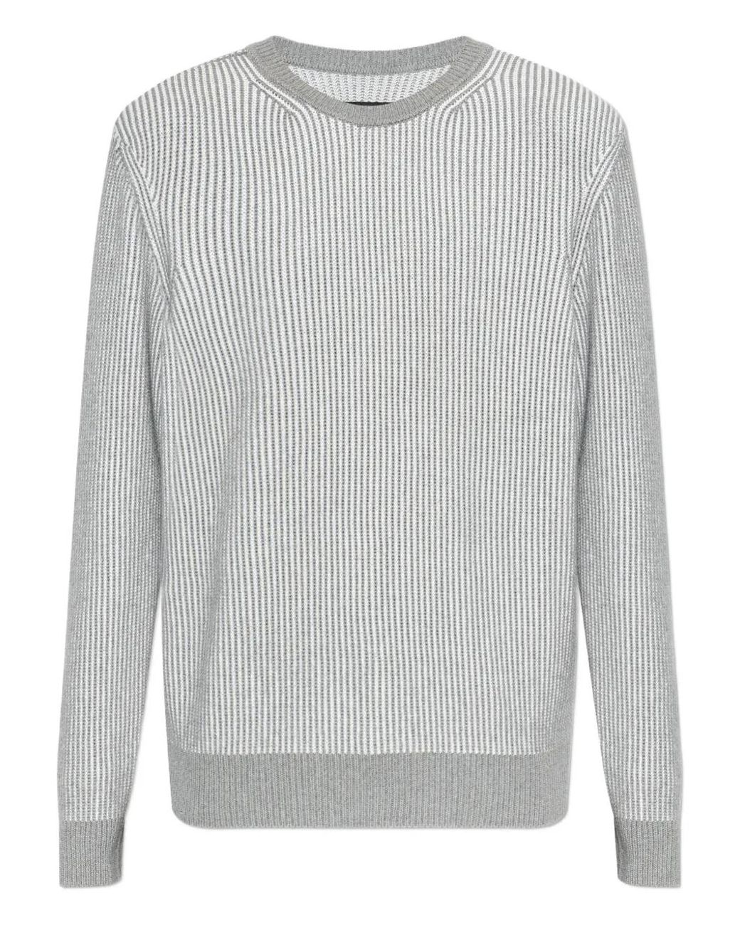 Rag & Bone Gray Striped Knitted Sweater for men