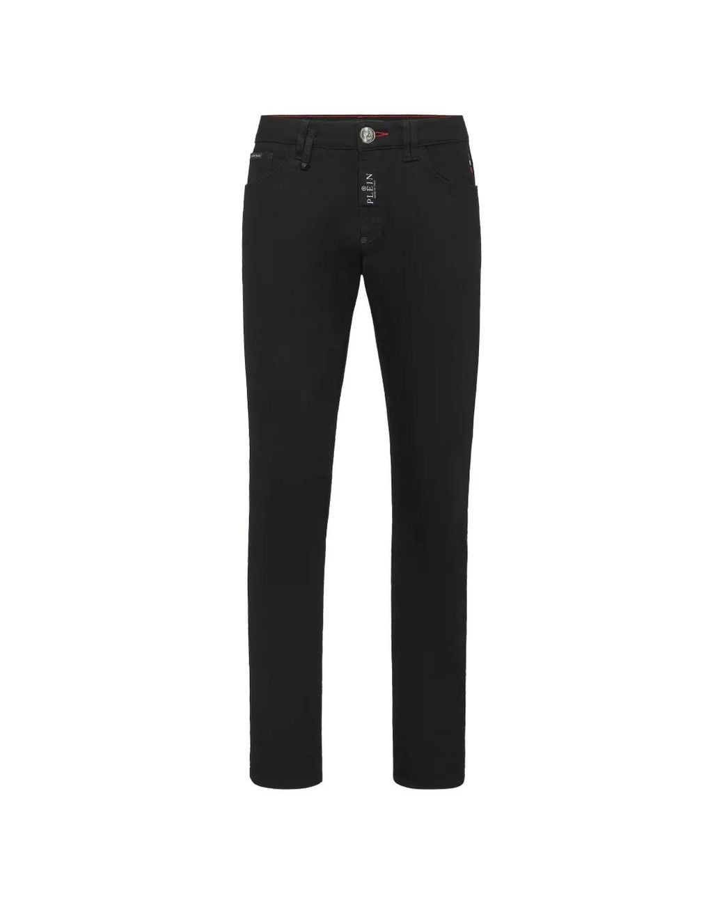 Philipp Plein Black Slim Fit Jeans Basic for men