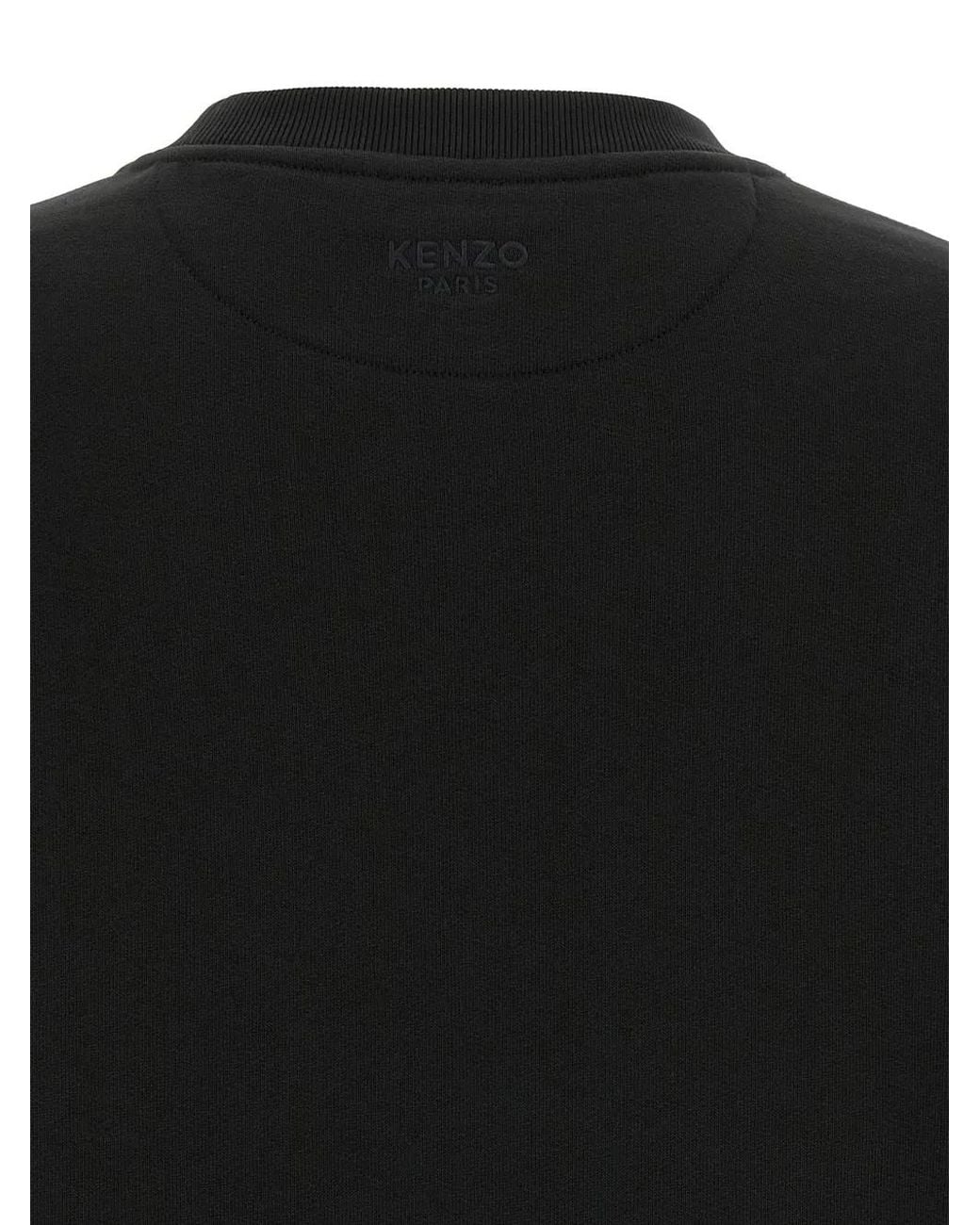 Jersey Con Cuello Redondo Y Parche Del Logo KENZO de hombre de color Black