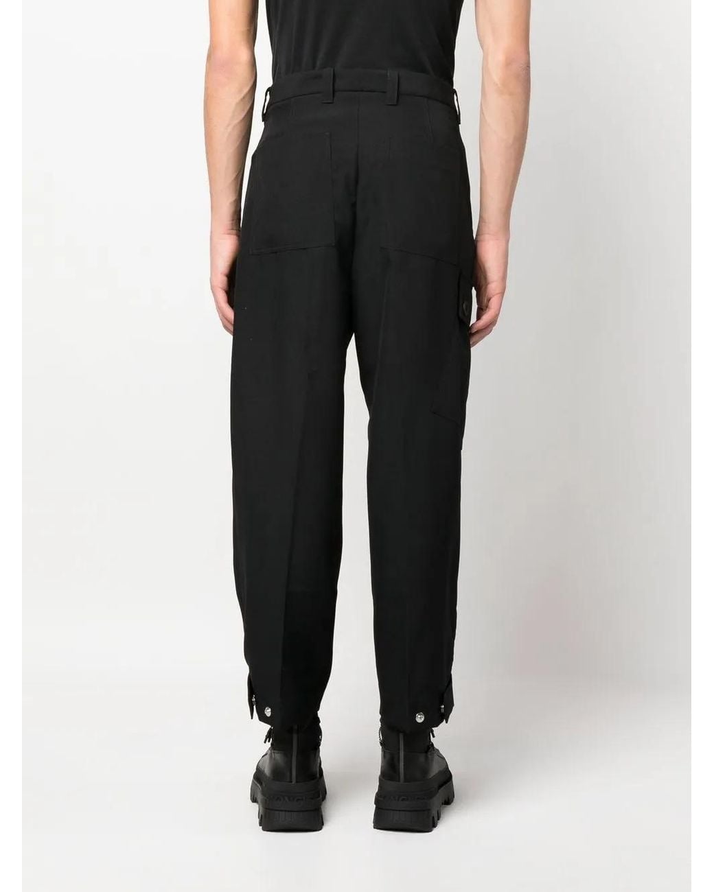 OAMC Black Cargo-Pocket Trousers for men