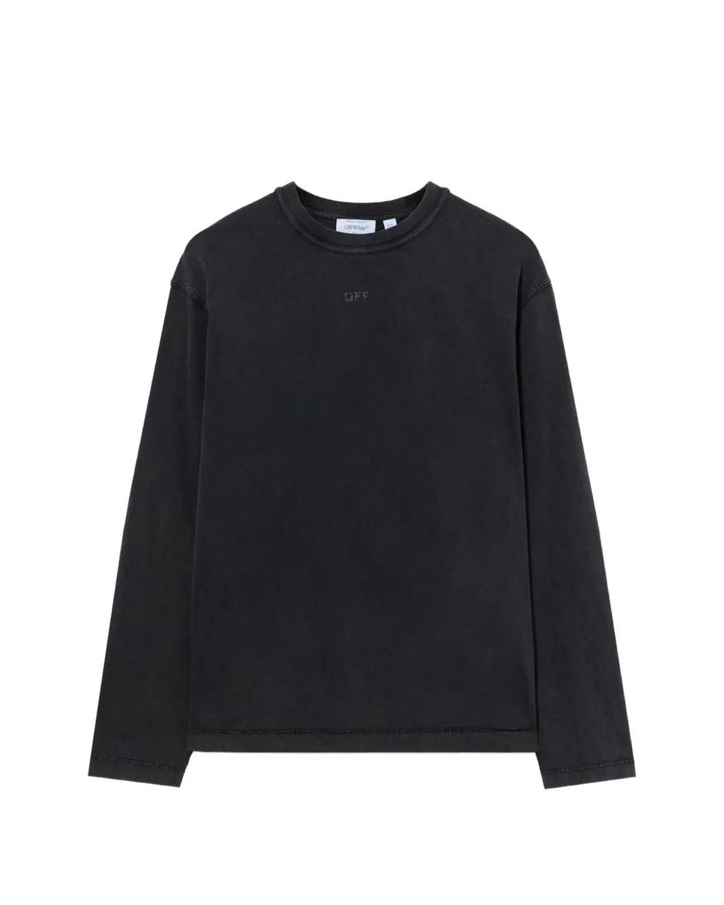 Off-White c/o Virgil Abloh Black Long-Sleeve Off Logo T-Shirt for men
