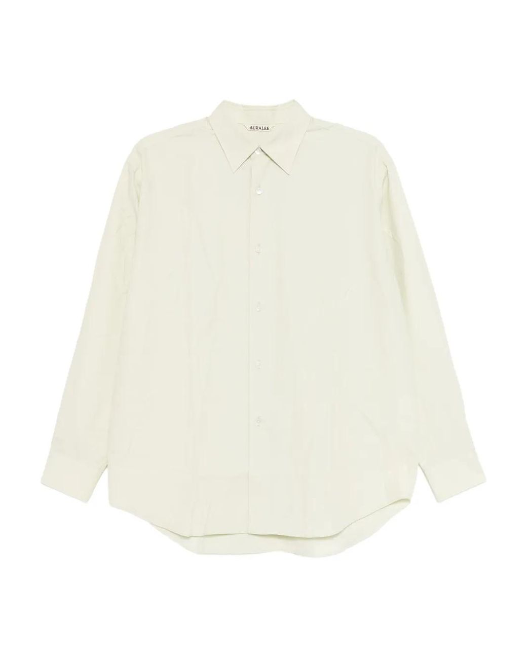 Auralee Twill Blouse in het White