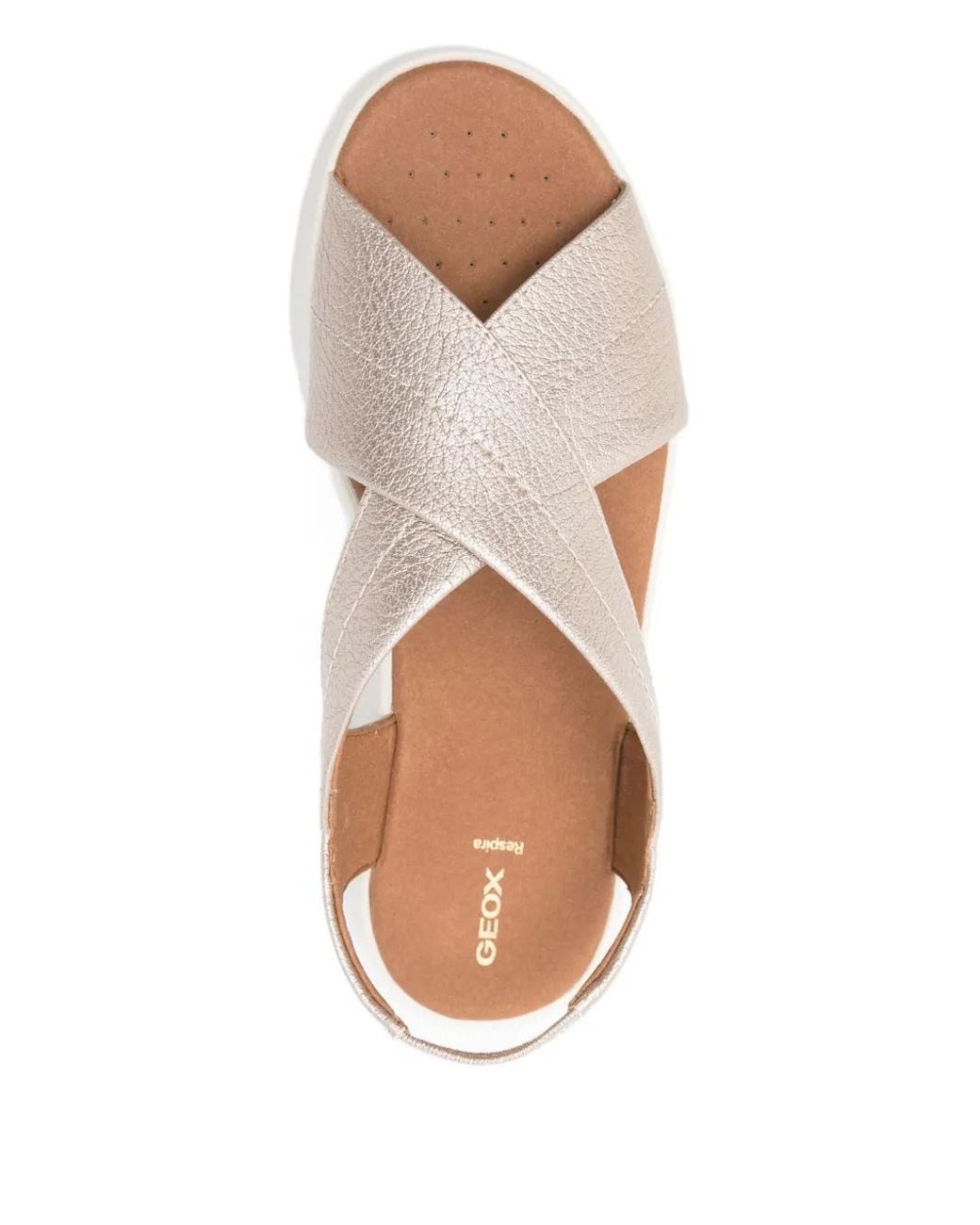 Geox Natural 40Mm Dandra Crossover Slingback Sandals