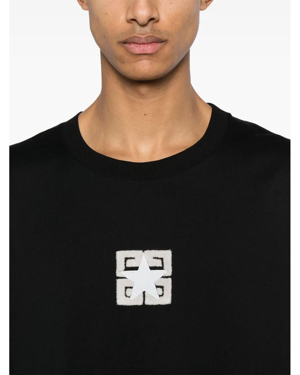 Givenchy Black 4G Stars T-Shirt for men