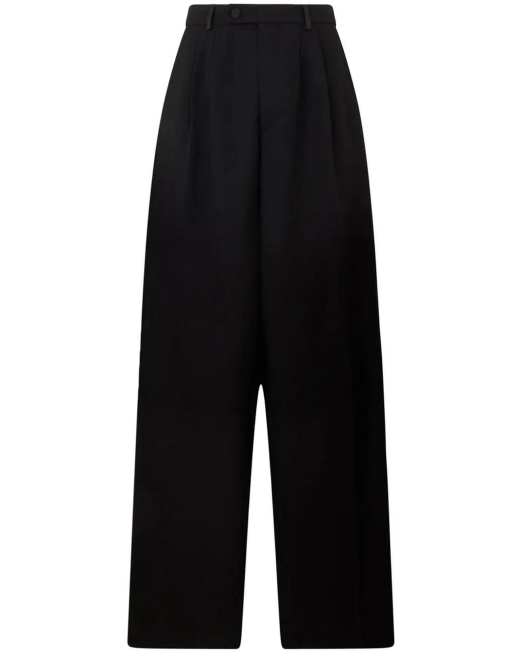 Gcds Black Enver Satin Trousers for men