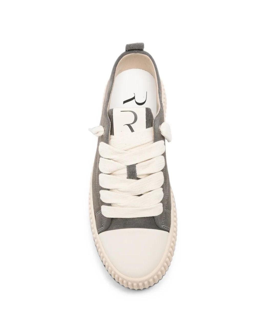 Rhun White Treble 2020 Suede Flatform Sneakers for men