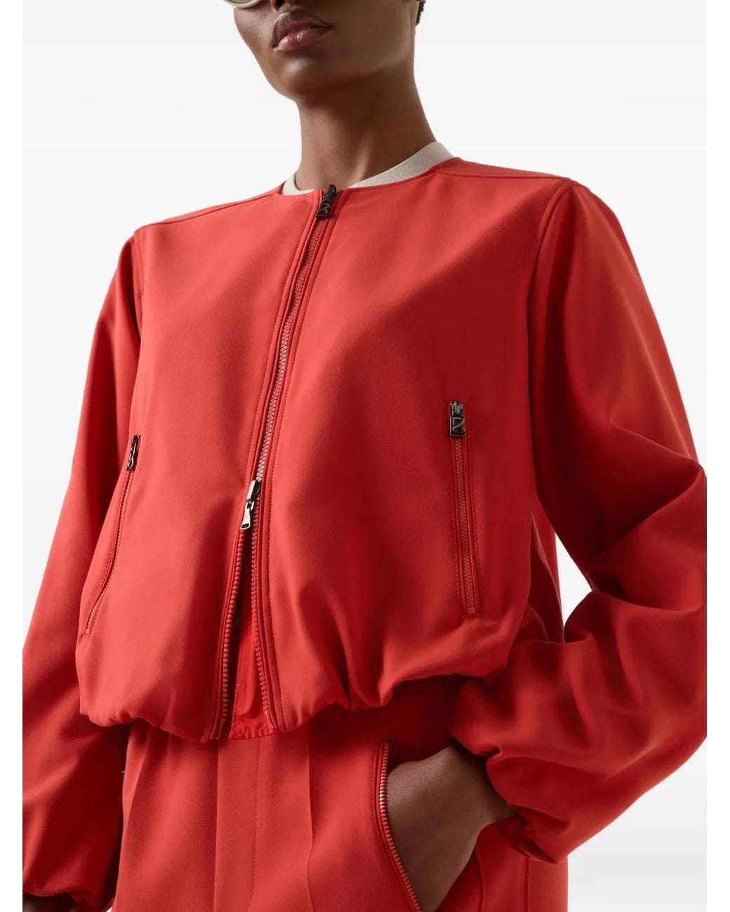 Bogner Red Yuma Reversible Bomber Jacket