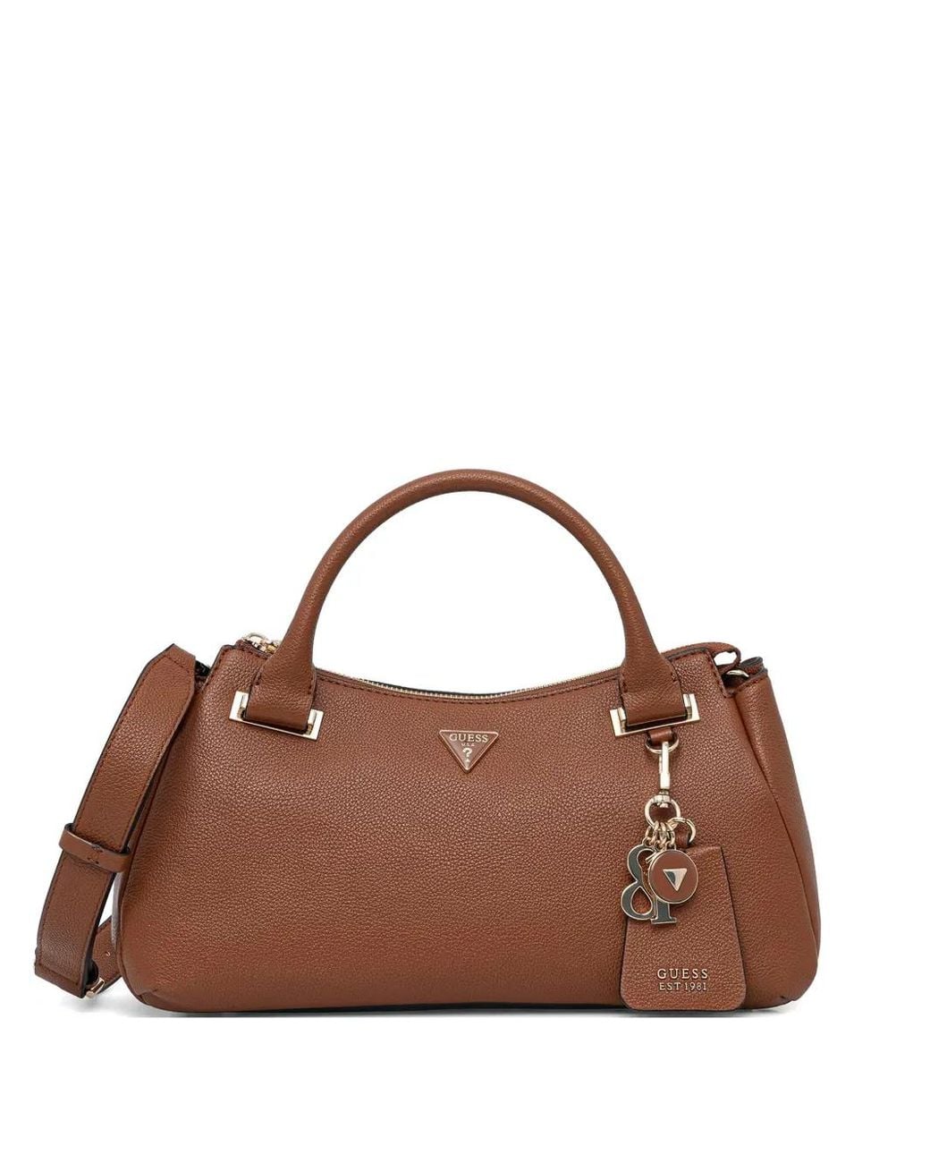 Guess Brown Evie Charms Appliquè Handbag
