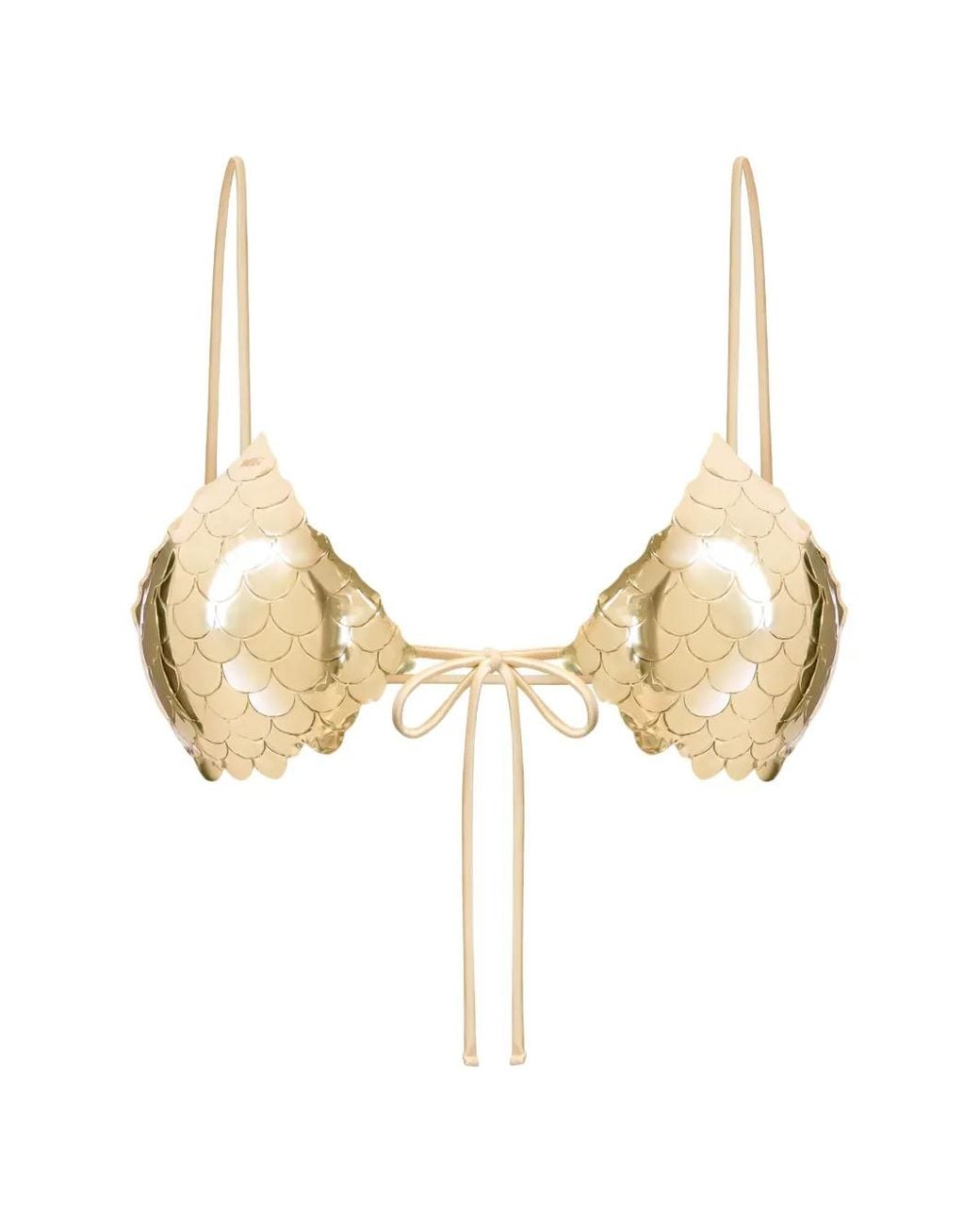Korobeynikov Natural Soutien-Gorge En Métal À Bords Festonnés