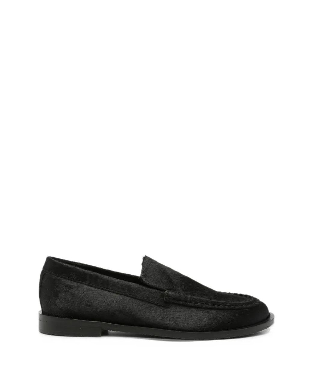 Gioseppo Black Round-Toe Loafers