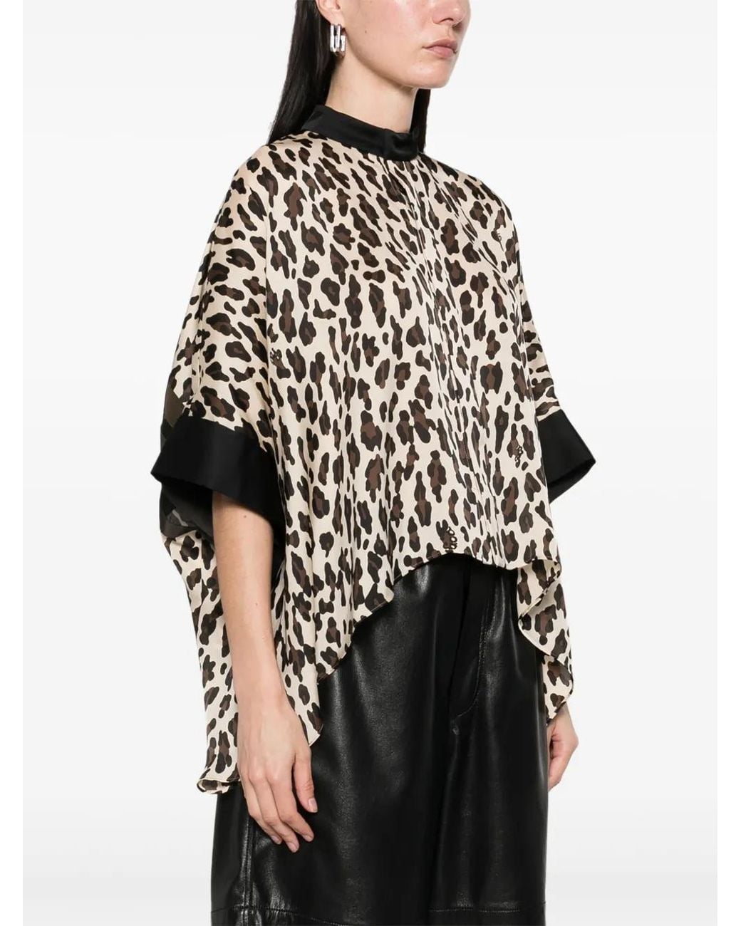 Sacai Black Printed Blouse