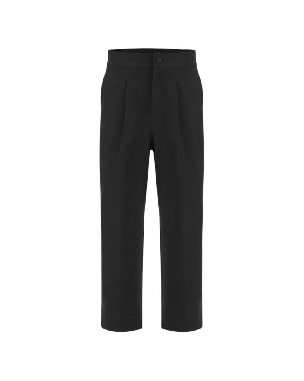 MACRON Black Blake Straight-Leg Tailored Trousers for men