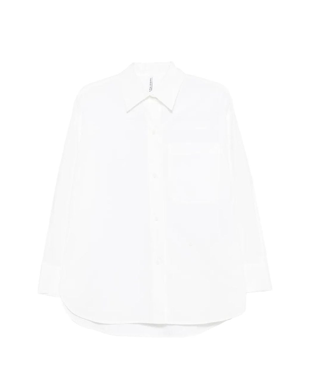 Liviana Conti White Chemise Boutonnée À Poche Poitrine