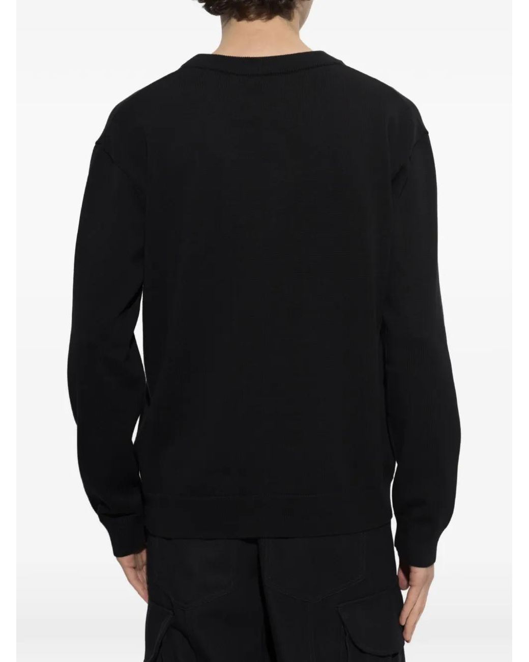 Pull À Logo Brodé Balmain pour homme en coloris Black