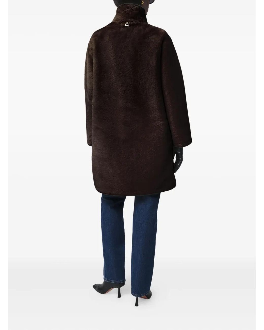 Apparis Purple Blair Funnel-Neck Coat