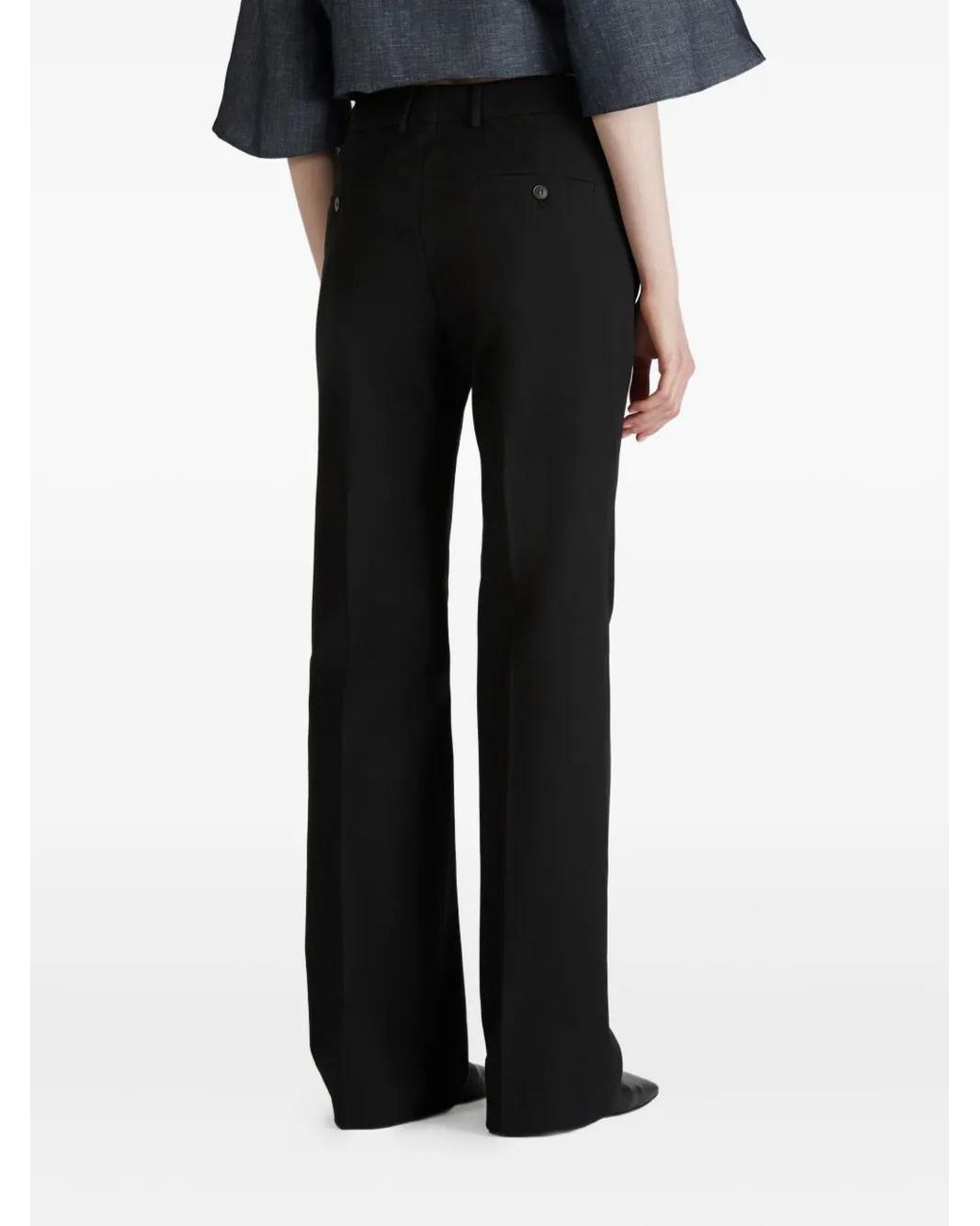 Incotex Black Concealed-Fastening Trousers